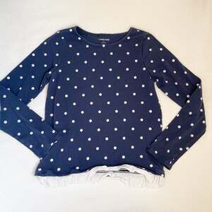 Lands End Polka Dot Top